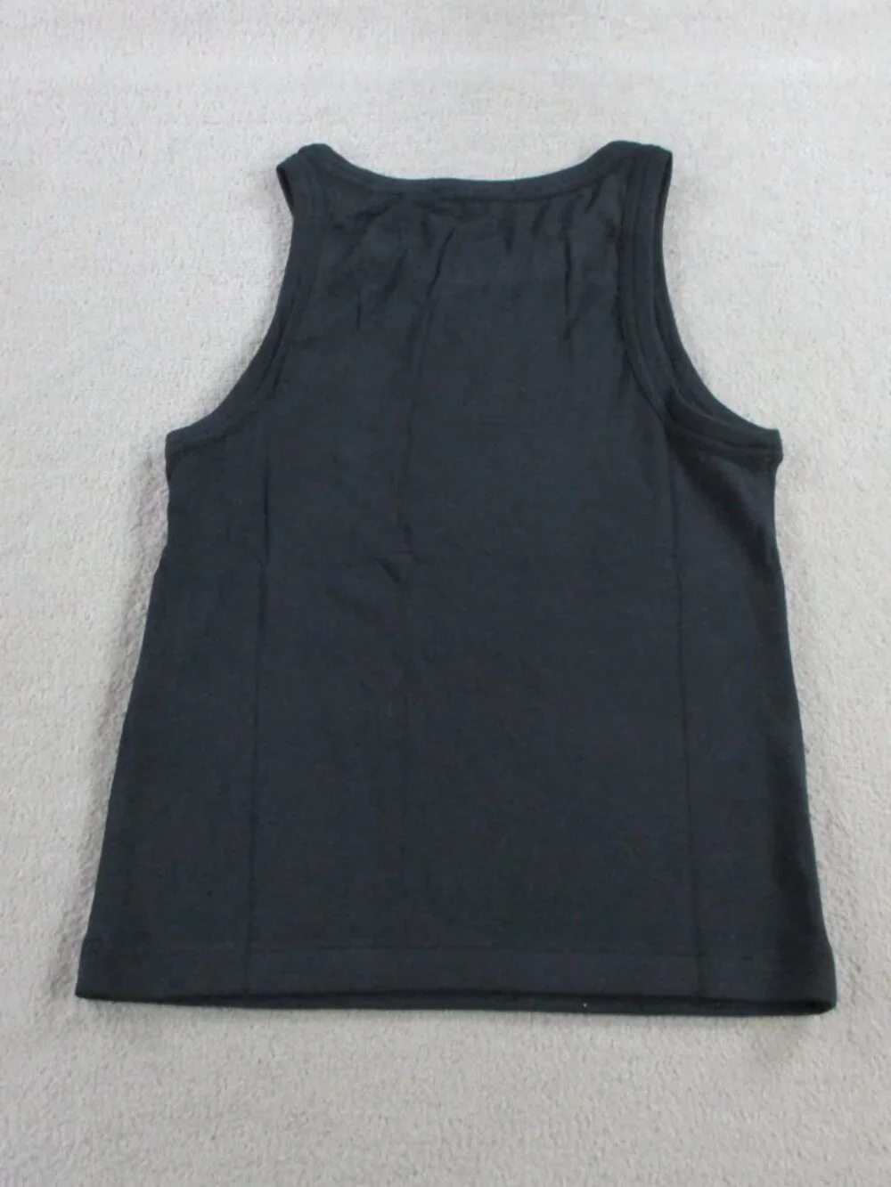 Naadam Baby Ribbed Cropped Tank Womens Small Black Top Modal Blend Stretch NEW - Picture 3 of 10